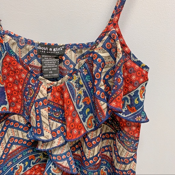 ⚡️ Paisley Ruffle Tank - Picture 4 of 8